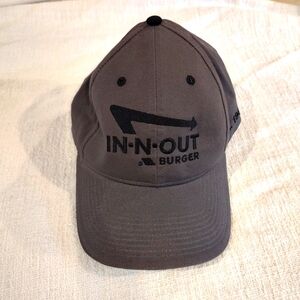 In-n-Out Burger Adjustable Baseball Ball Cap Gray Black NWOT